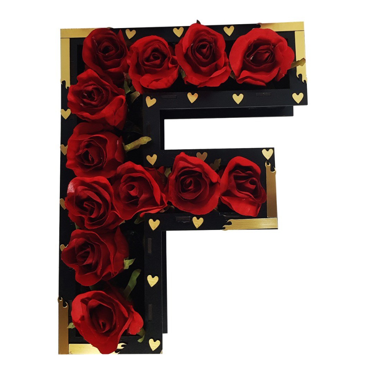 جعبه و گل مصنوعی طرح F کد plk7118