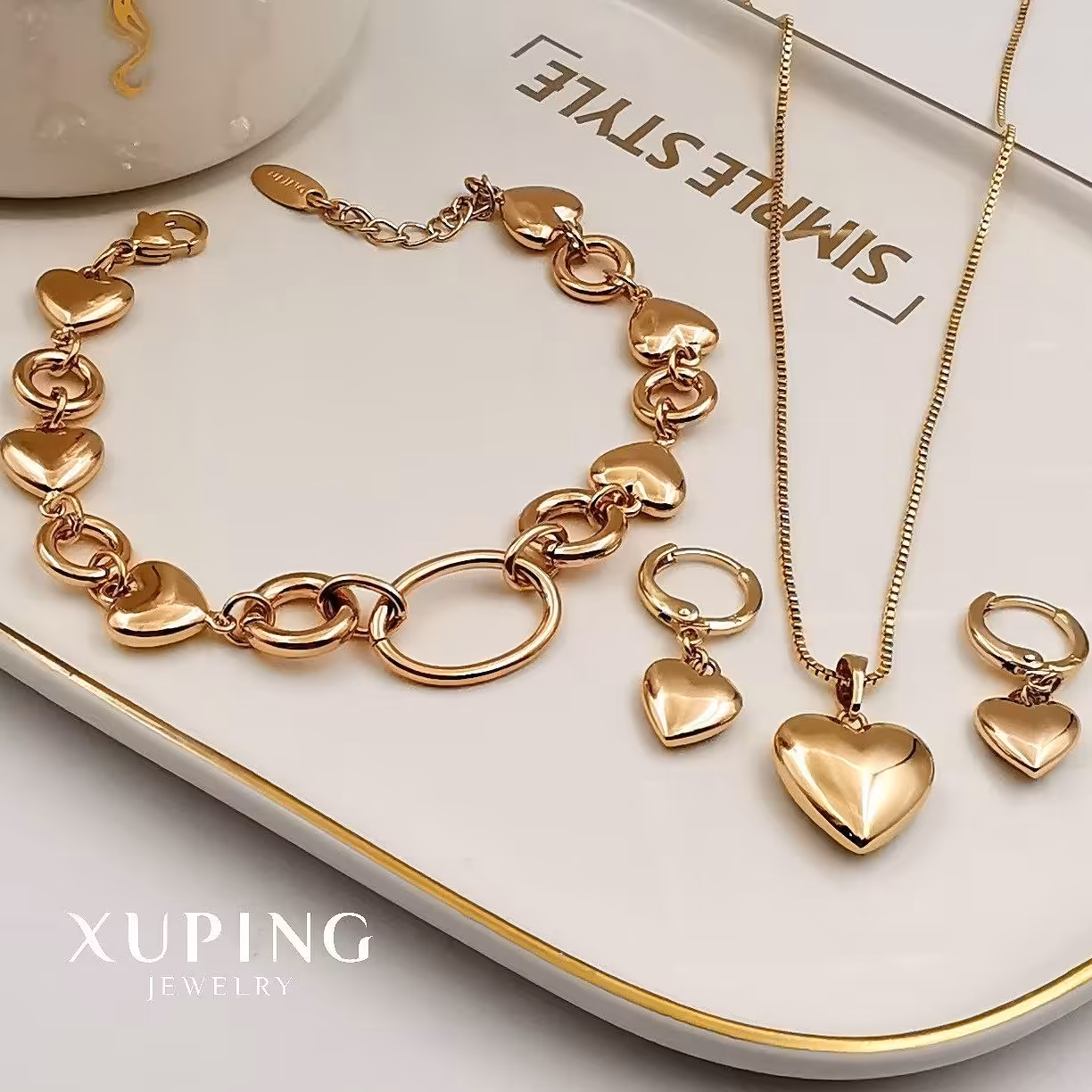 سرویس زنانه ژوپینگ مدل قلبی کد B1076