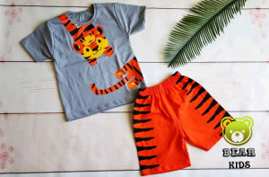 تیشرت شورتک پسرانه ببری