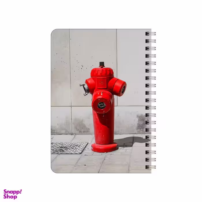 دفترچه یادداشت 80 برگ بامبیلیپ مدل چوبی طرح آتش نشان کد 1424930