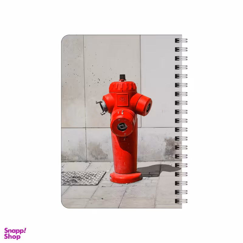 دفترچه یادداشت 80 برگ بامبیلیپ مدل چوبی طرح آتش نشان کد 1424930