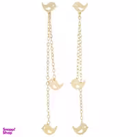 گوشواره طلا 18 عیار رزا مدل EG115