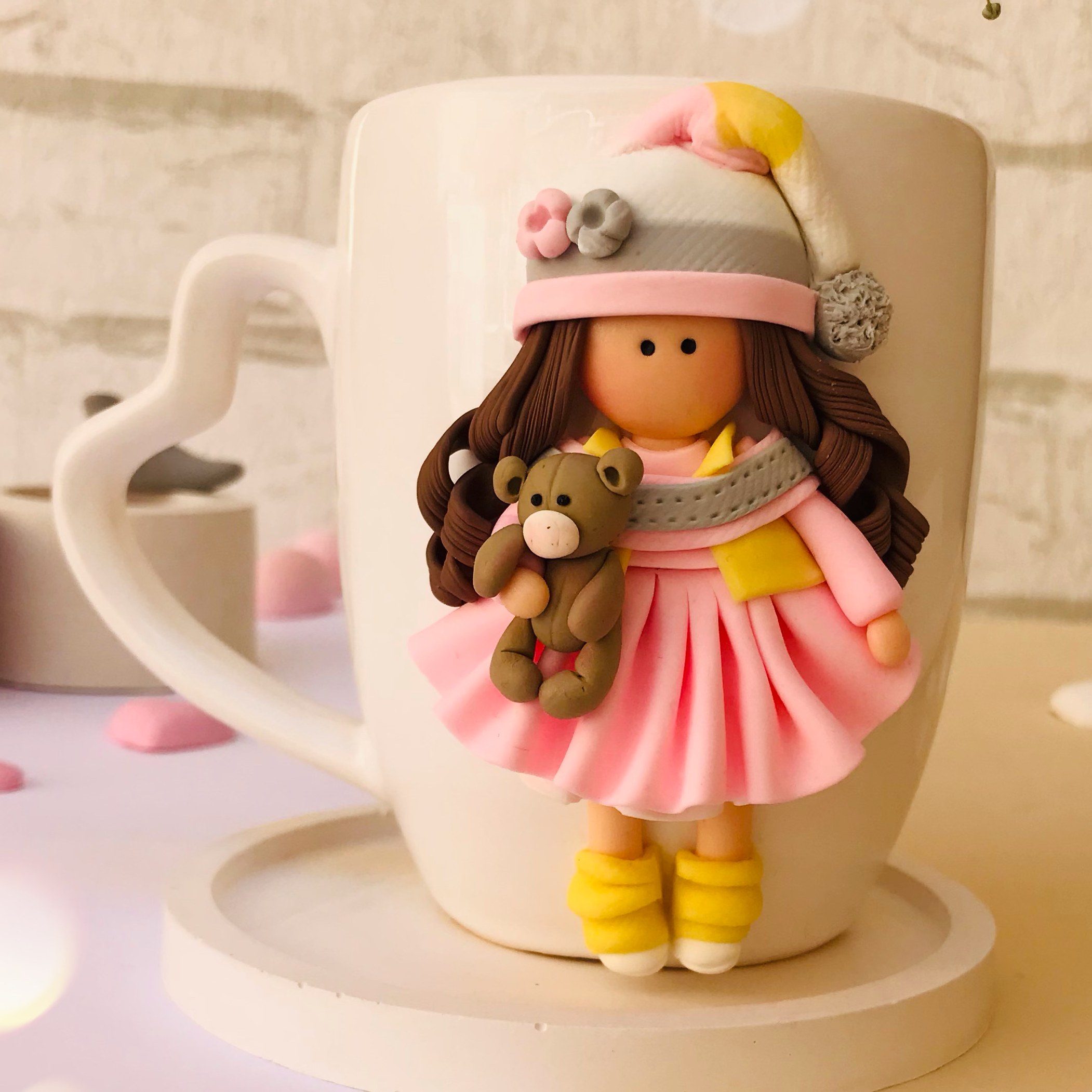 ماگ عروسکی طرح دختر خرسی