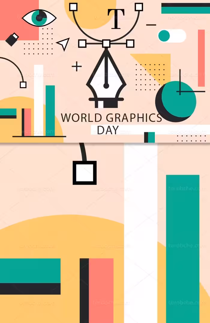 وکتور روز جهانی گرافیست | گرافیک با طعم تربچه