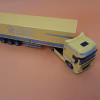 ماکت اسکانیا فلزی زرد کایدویی kdw