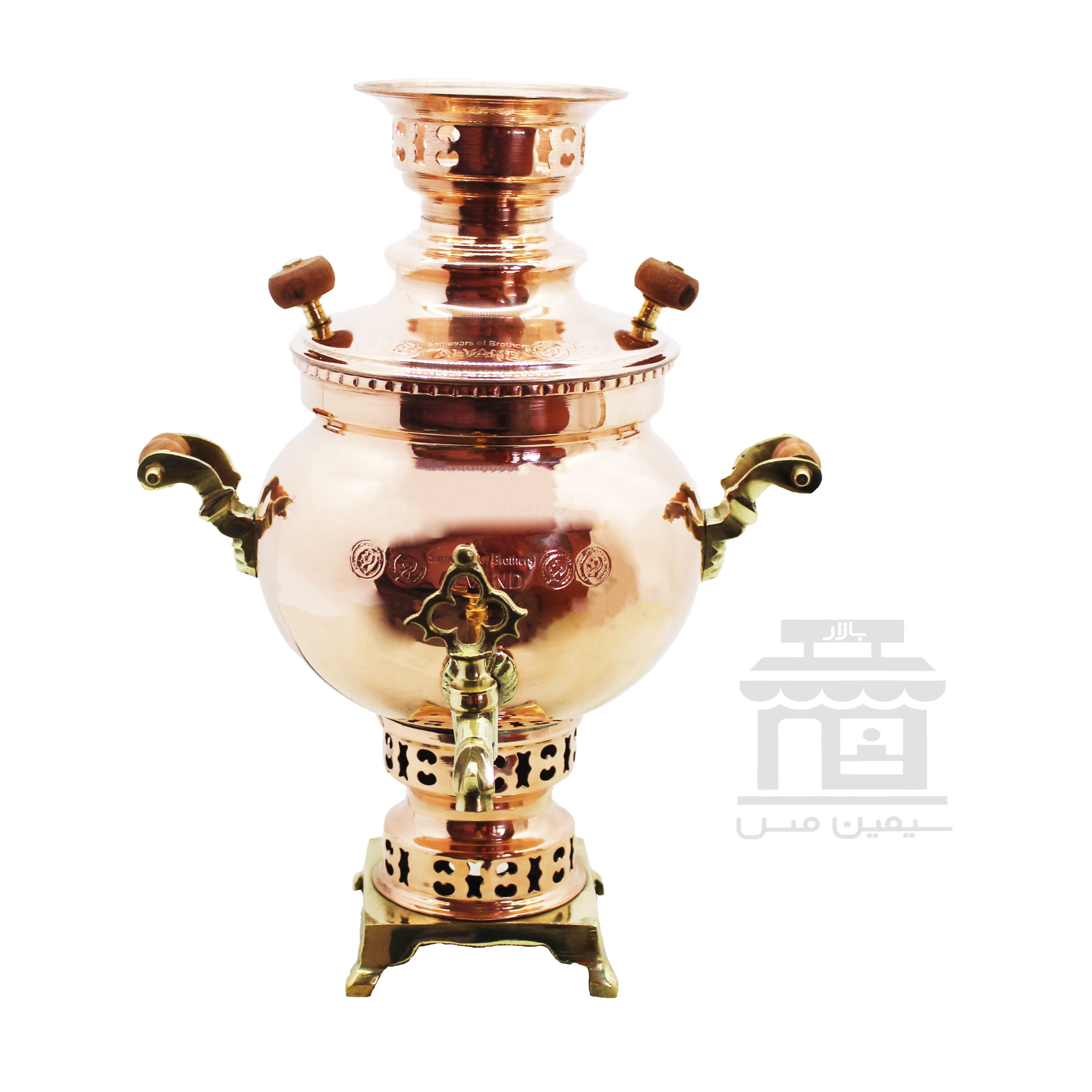 سماور 3 لیتری ساده مسی