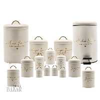 سرویس آشپزخانه 1 15 پارچه بی وی کی مدل love کد 805696