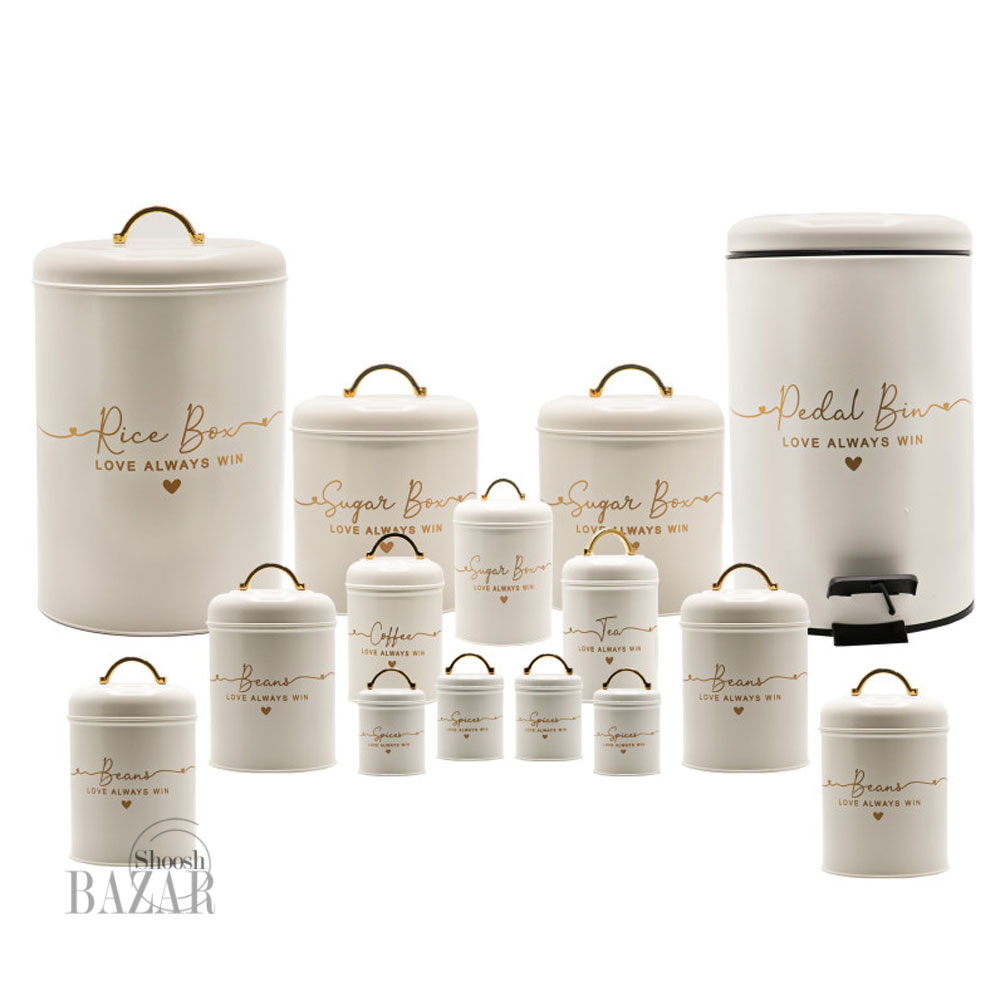 سرویس آشپزخانه 1 15 پارچه بی وی کی مدل love کد 805696