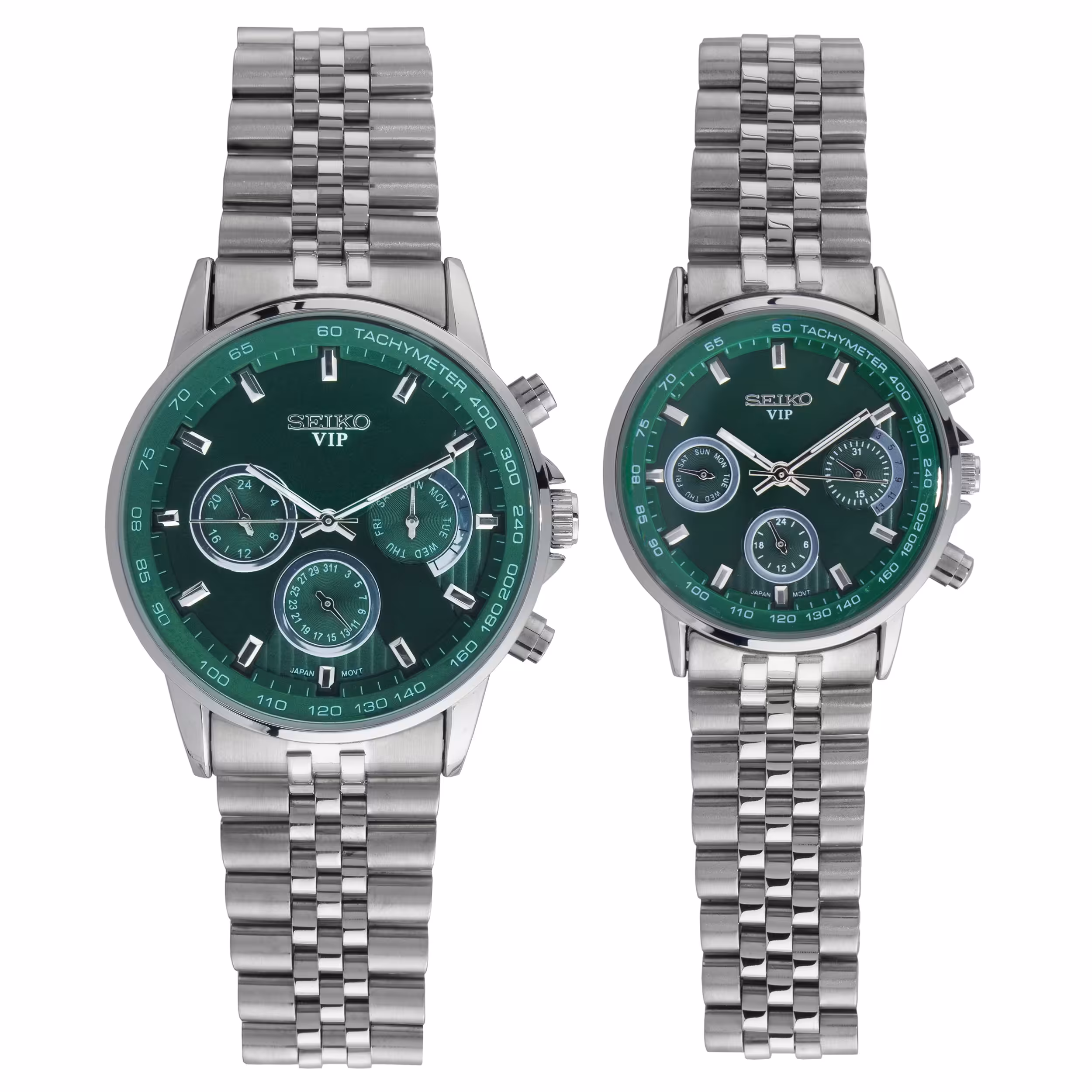 ست ساعت مچی عقربه ای زنانه و مردانه- سیکو -  VIP Tachymeter- مدل WS-39