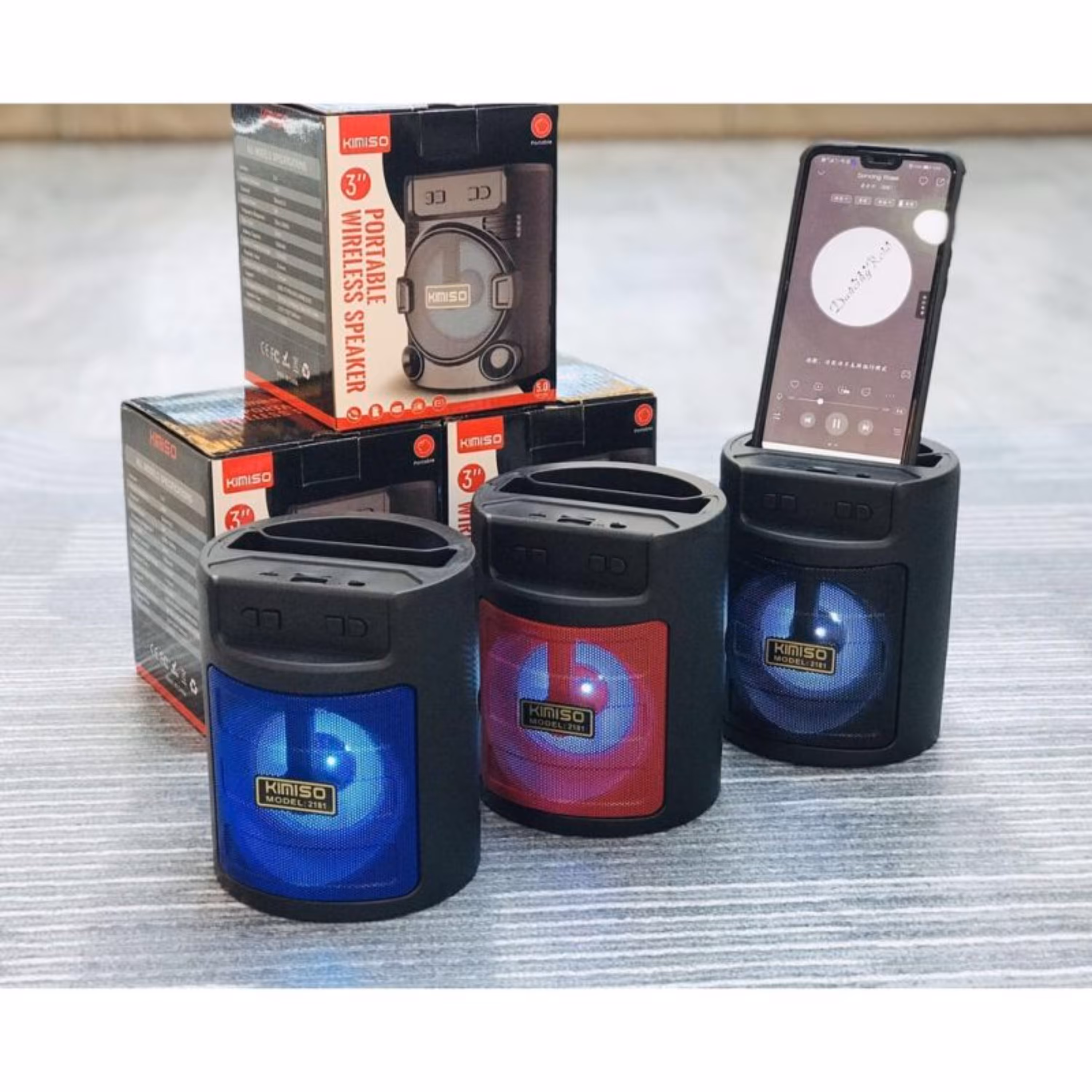 اسپیکر بلوتوثی قابل حمل کیمیسو kimiso مدل 2181صدای قوی و عالی