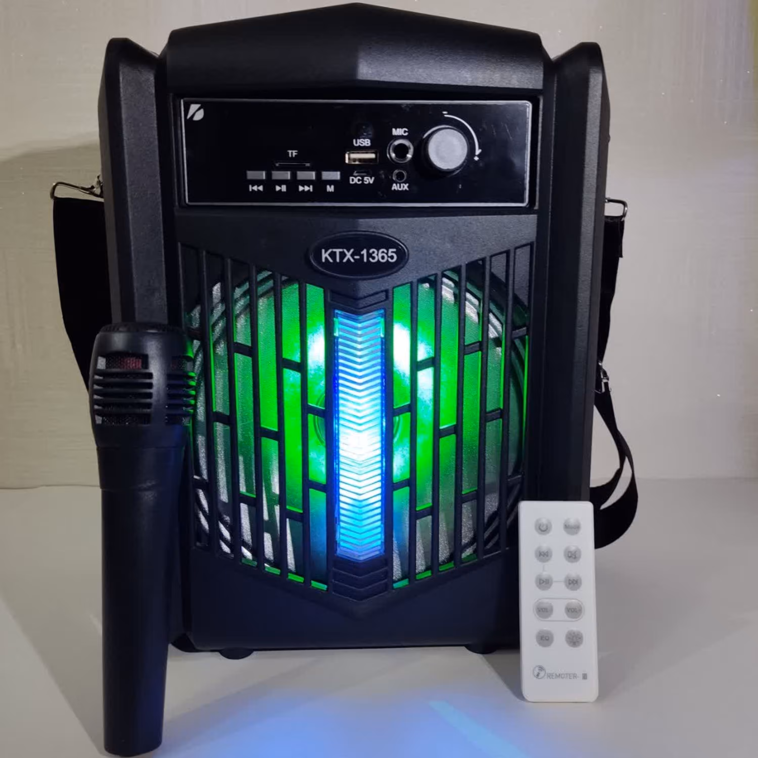 اسپیکر قابل حمل KTX-1365 به همراه میکروفون و ریموت