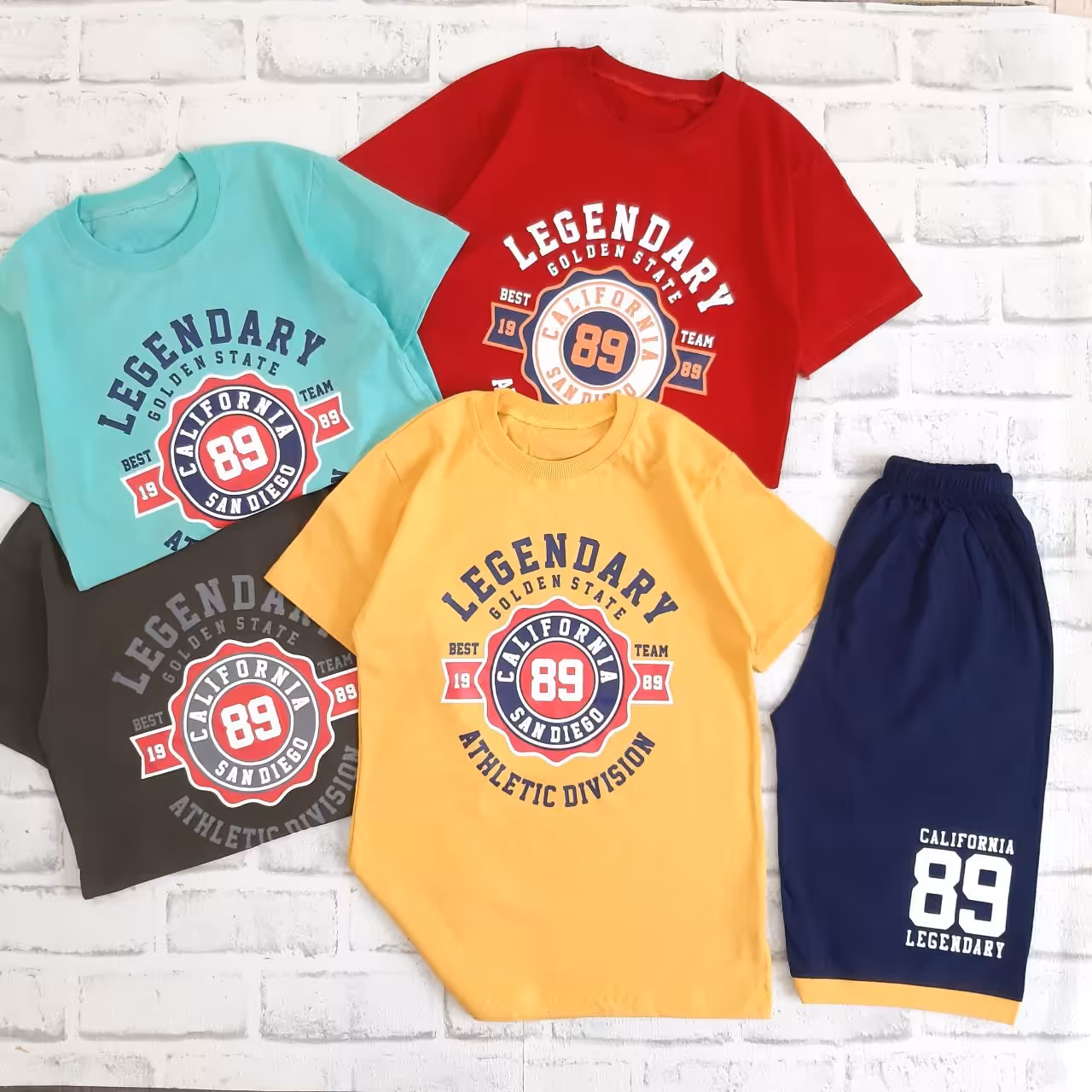 تیشرت و شلوارک پسرانه سایز 60 طرح ساندیگو89 کد 620n