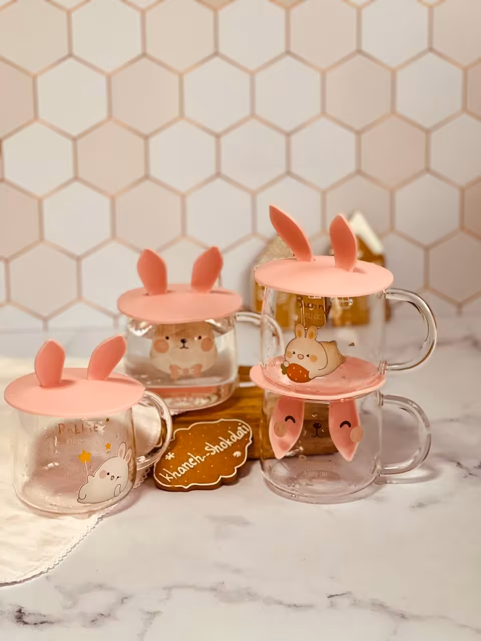 ماگ درب سیلیکونی خرگوشی