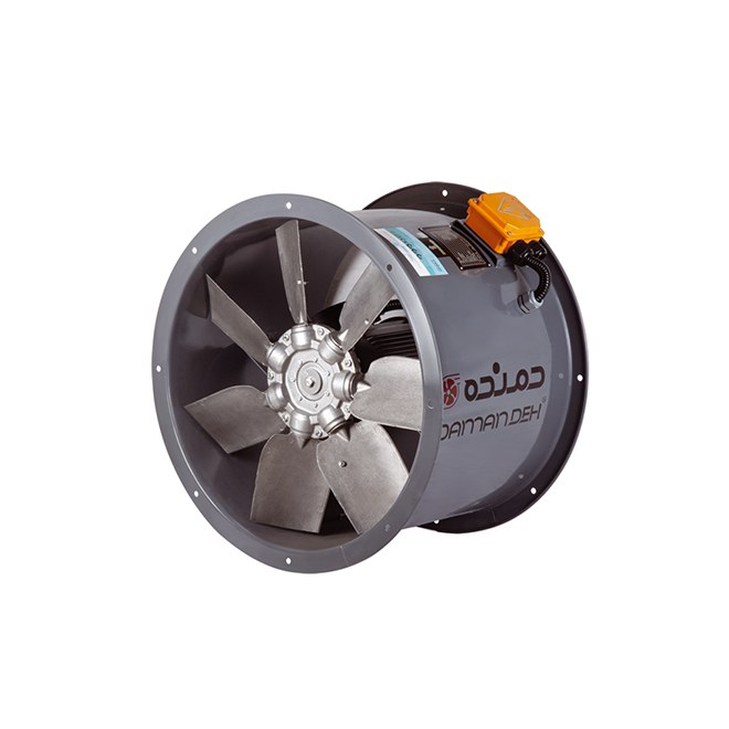 فن آکسیال سیلندری دمنده مدل DAMP-KN140-4T-800-38deg سری DAMP