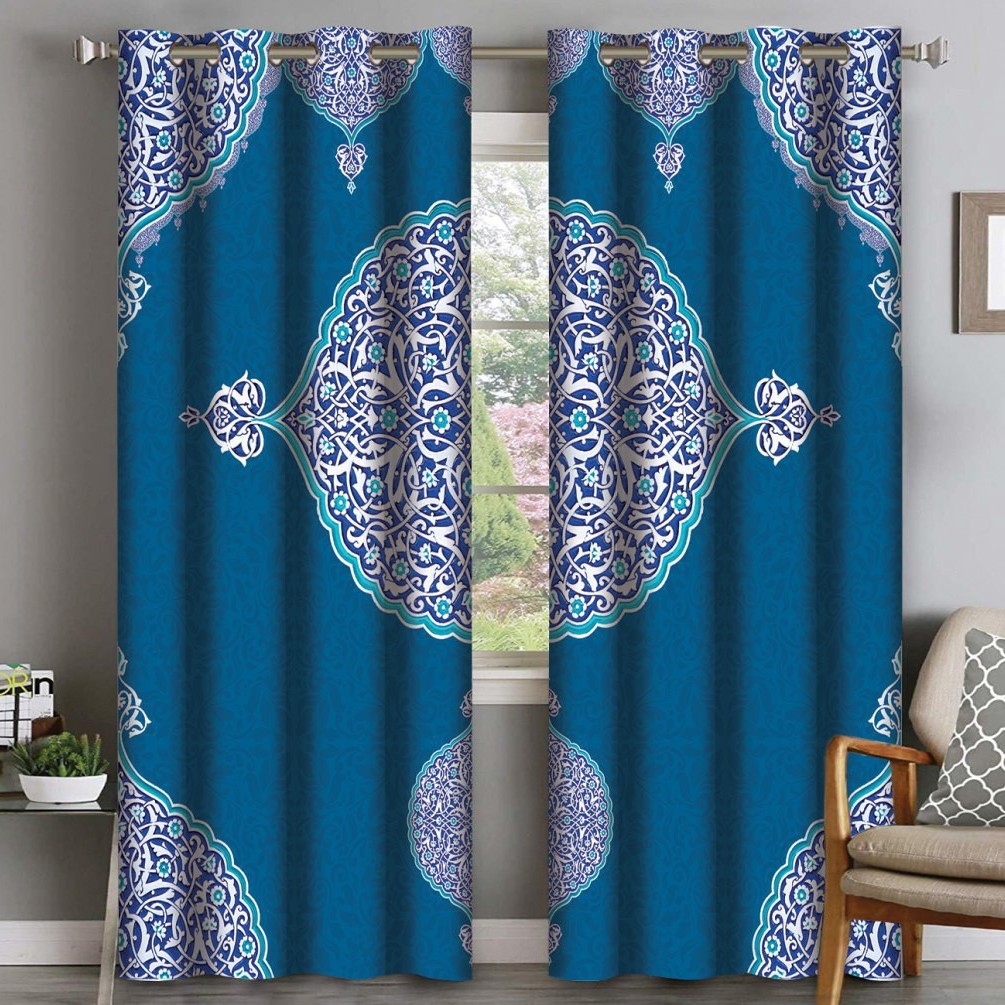 پرده  چاپی پانچ طر ح کلاسیک کد 208