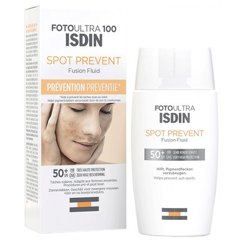 کرم ضد افتاب فتو اولترا اسپات پریونت فیوژن فلویید ایزدین Isdin Foto Ultra 100 Spot Prevent Fusion Fluid SPF50