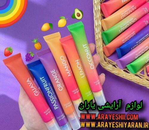 لیپ گلاس میوه ای طیف رنگ
