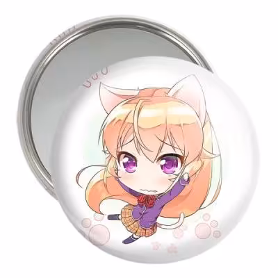 آینه جیبی خندالو مدل ارینا انیمه جنگ غذاها Food Wars کد 16997