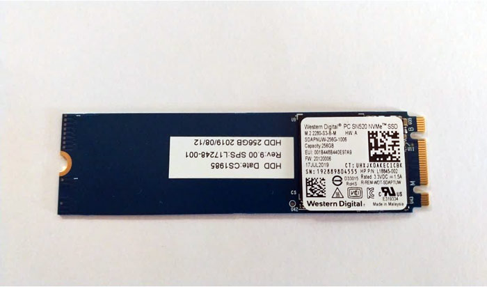 اس اس دی دست دوم M.2 NVMe 2280 وسترن دیجیتال مدل SN520 ظرفیت 256 گیگابایتWD SN520 NVMe M.2 2280 SSD 256GB USED
