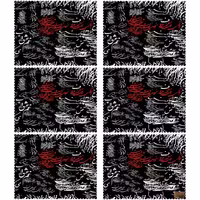 زیر بشقابی مستطیلی پارچه مخمل سایز 35 در 40 مدل U3-403 شرکت رنس