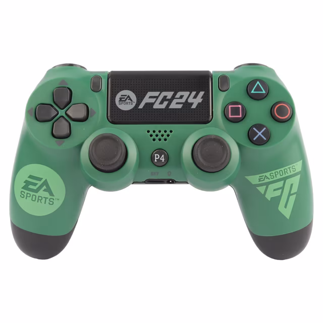 دسته بازی بی سیم سونی Dualshock 4 High Copy درجه یک طرح FC24 زمینه سبز مناسب برای PS4