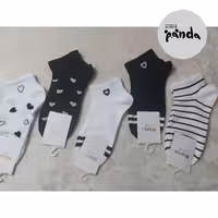 جوراب اسپرت سفید   و مشکی زنانه و مردانه مناسب ولنتاین