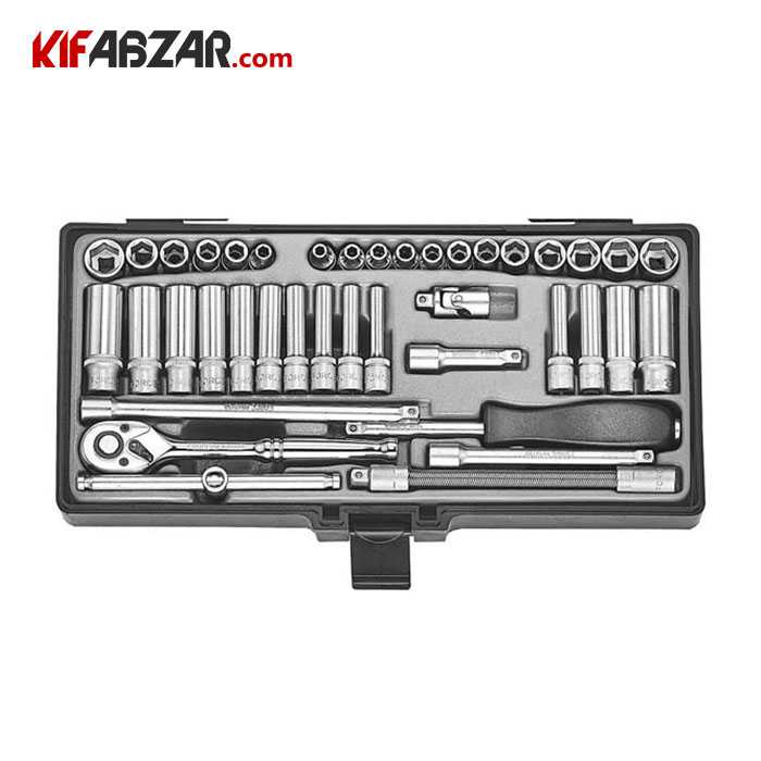 جعبه بکس 1/4 اینچ 40 پارچه فورس مدل 2402