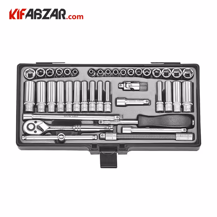 جعبه بکس 1/4 اینچ 40 پارچه فورس مدل 2402