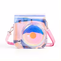 کیف دوربین فوجی فیلم مناسب FujiFilm Instax mini 11/12 Clear Pink Bag