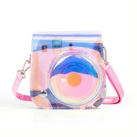 کیف دوربین فوجی فیلم مناسب FujiFilm Instax mini 11/12 Clear Pink Bag