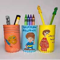 جامدادی رومیزی فانتزی طرح پسرونه(سایز10در6)