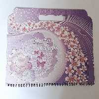 دفتر نقاشی سیمی دسته دار  16 برگ سایز A4  اکلیلی بنفش