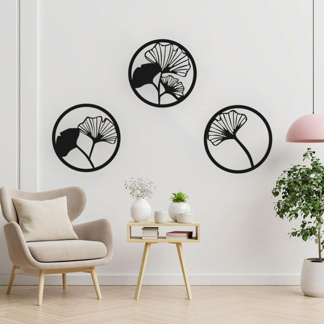 تابلوهای دکوراتیو 3تکه مدل قاصدک سایز هر تکه 40 در 40 سانت