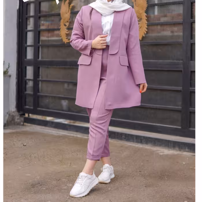 کت و شلوار یقه آرشال آیسو با رنگهای خاص