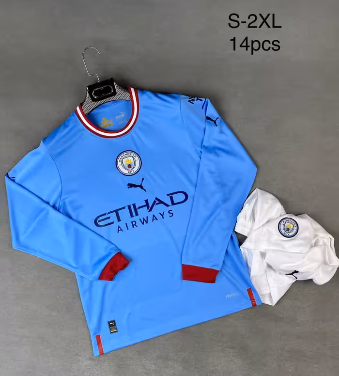 کیت اول منچسترسیتی آستین بلند (پیراهن شورت) فصل 2022-2023 هواداری