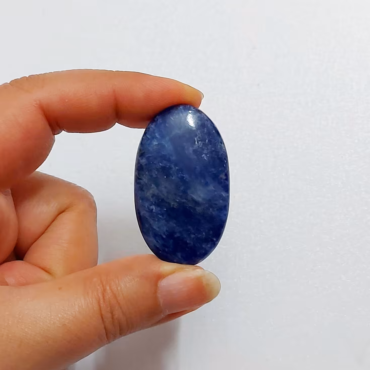 نگین سنگ سودالیت تراش دست کد175