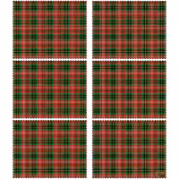  زیر بشقابی مستطیلی پارچه مخمل سایز 35 در 40 مدل U3-94 شرکت رنس