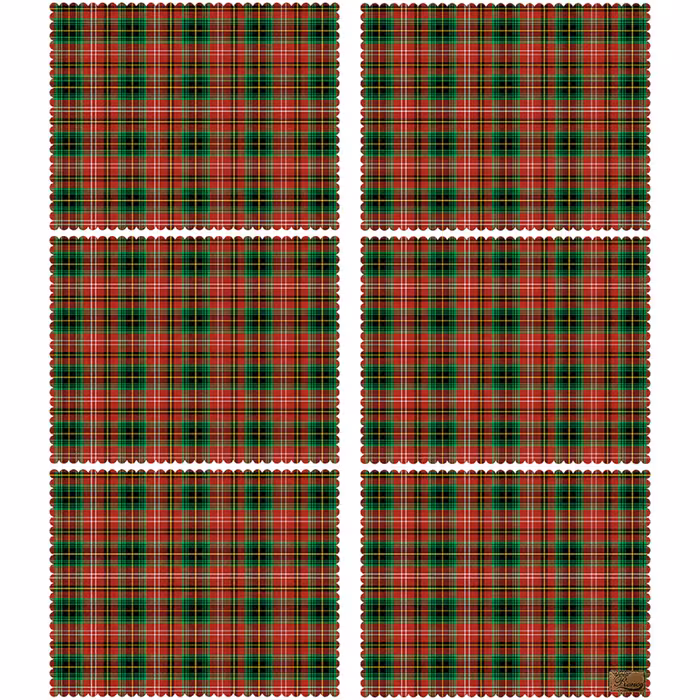  زیر بشقابی مستطیلی پارچه مخمل سایز 35 در 40 مدل U3-94 شرکت رنس