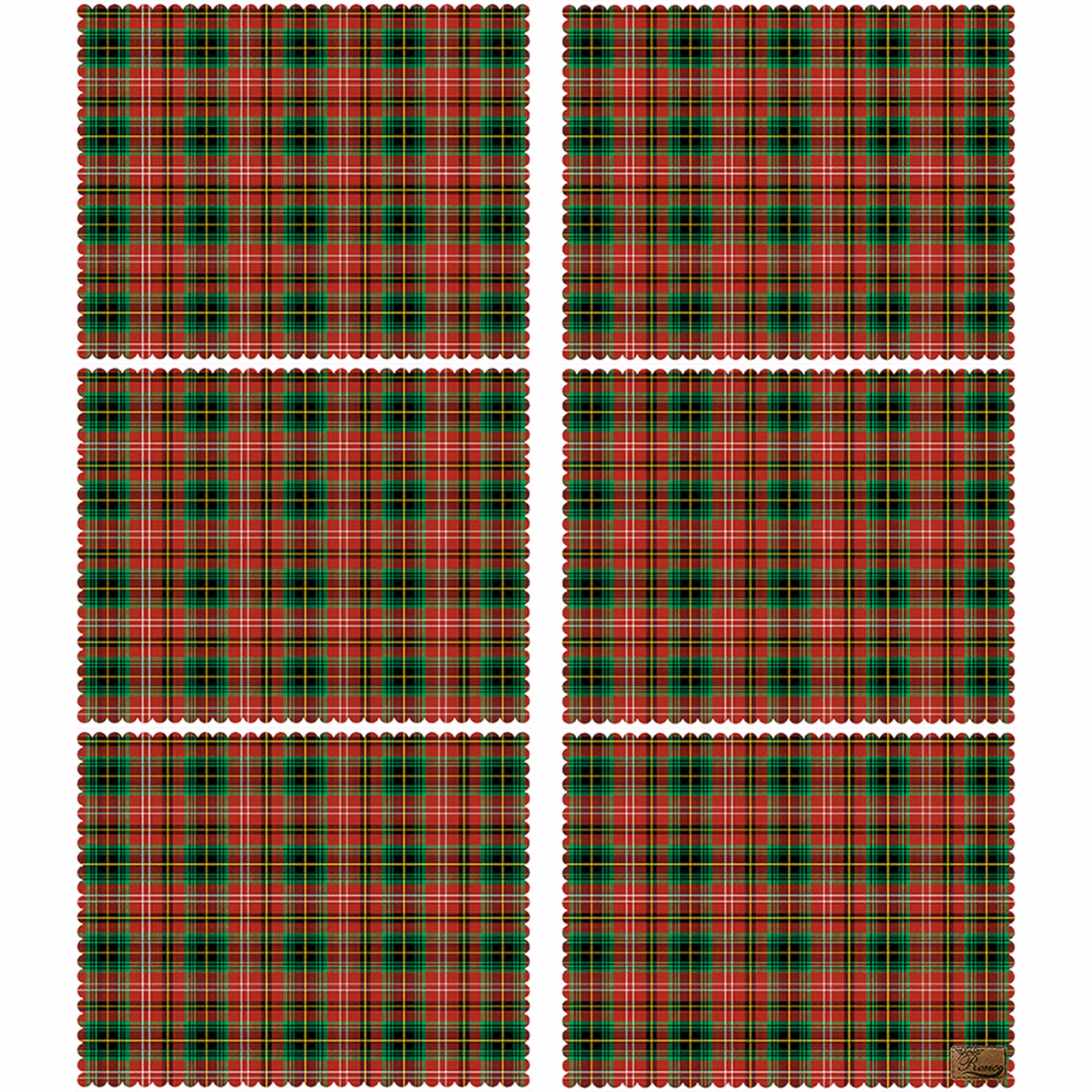  زیر بشقابی مستطیلی پارچه مخمل سایز 35 در 40 مدل U3-94 شرکت رنس