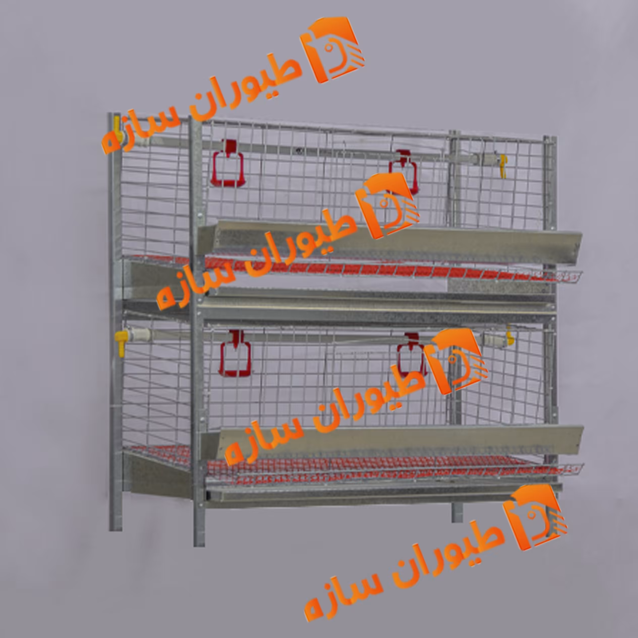 قفس کبک دو طبقه