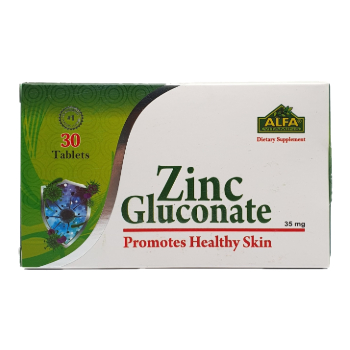 قیمت خرید اینترنتی قرص زینک گلوکونات 35 میلی گرمی آلفا | Zinc Gluconate 35 mg