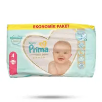 پوشک بچه پریما سایز 4 ضد حساسیت بسته 46 عددی