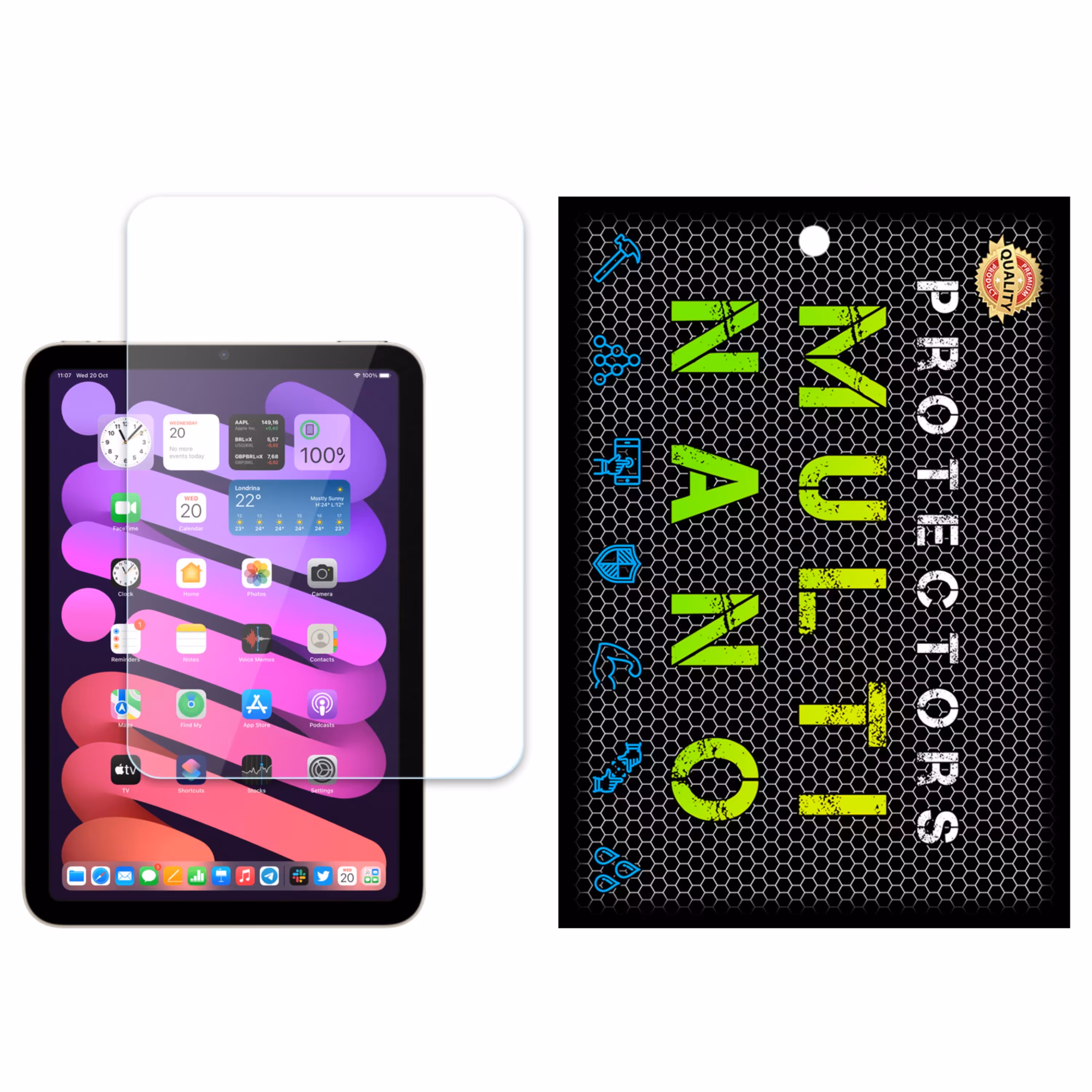 محافظ صفحه نمایش MultiNano مدل X-S1N مناسب برای تبلت اپل iPad Mini 6 2021