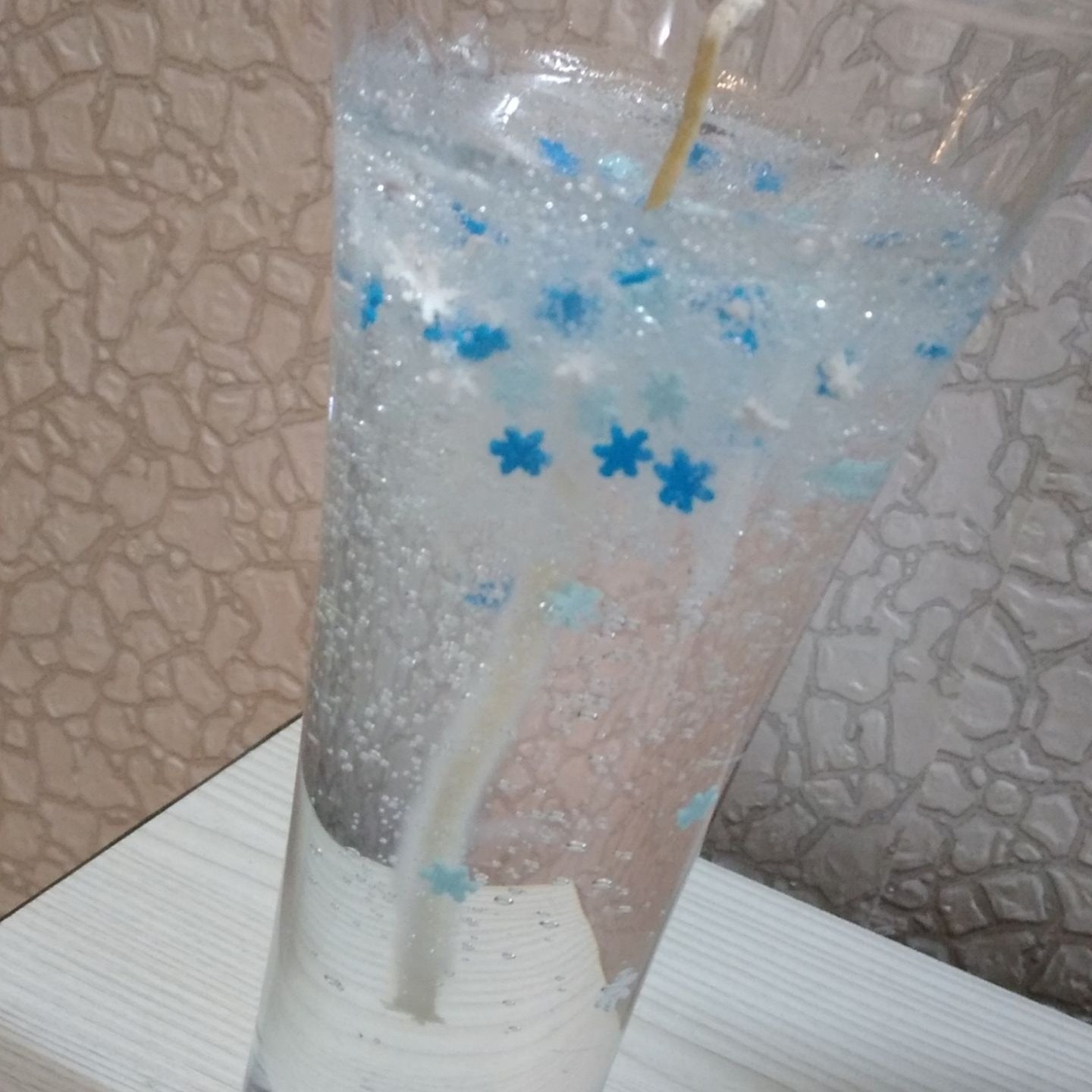 شمع ژله ای طرح برف