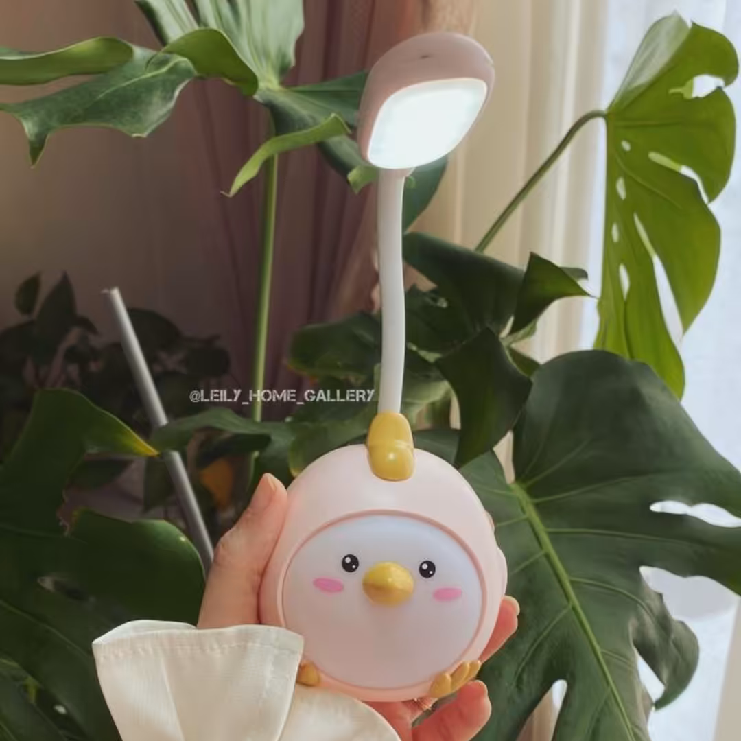 چراغ مطالعه رومیزی فانتزی طرح جوجه با قابلیت شارژ 