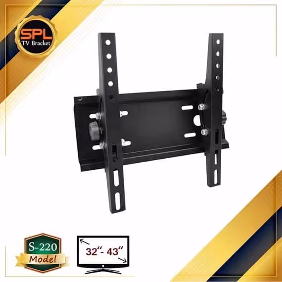براکت دیواری تلویزیون ثابت شیب خور ،مدل s220 مخصوص تلویزیون های 32تا43 اینچ lcd,led 