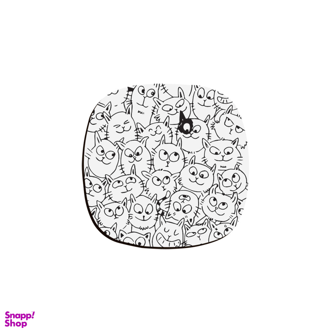 زیر لیوانی ترمه طراحان ایده مدل لشگر گربه ها کد CFP1324