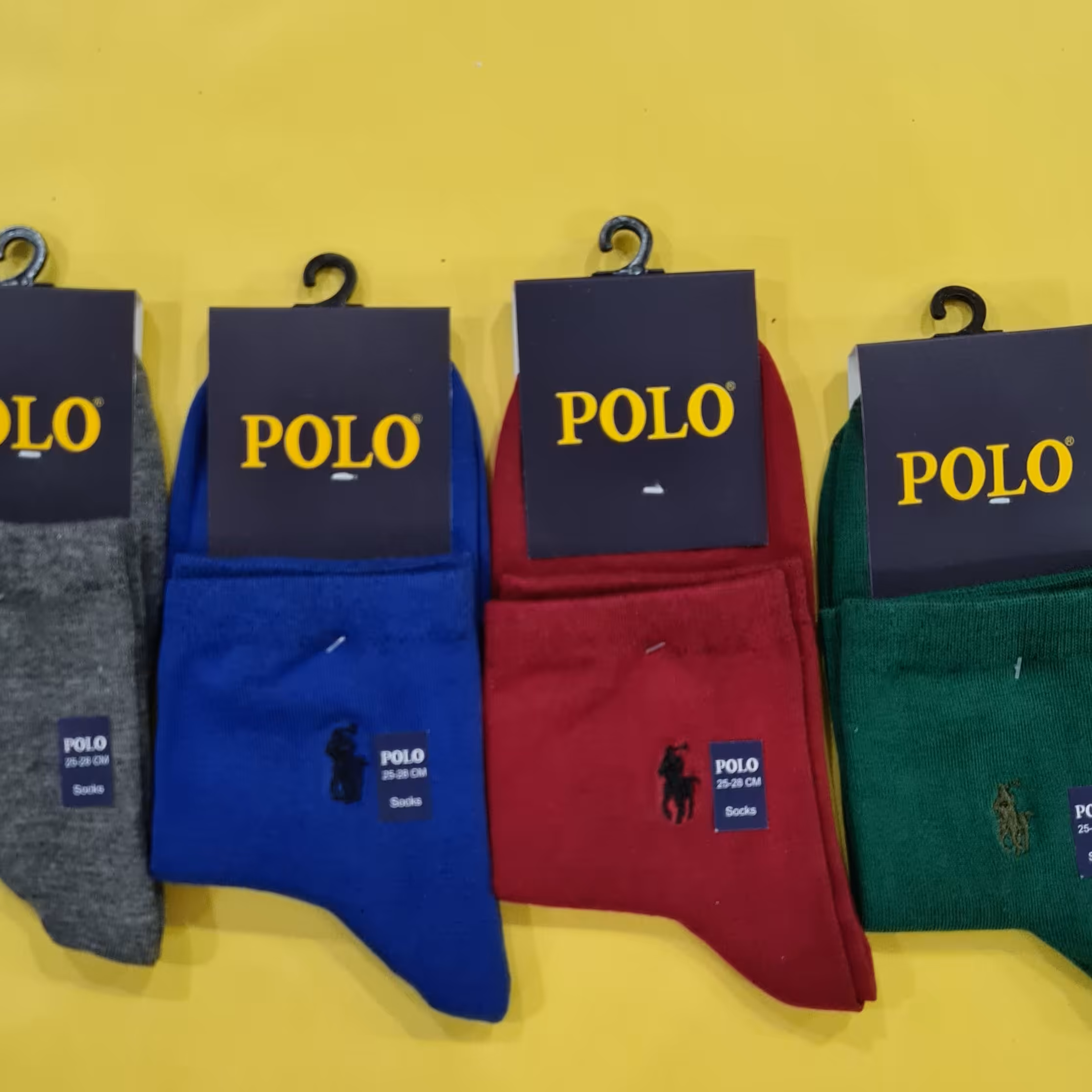 جوراب نیم ساق نخ پنبه گلدوزی پلو کیفیت عالی رنگبندی زیبا