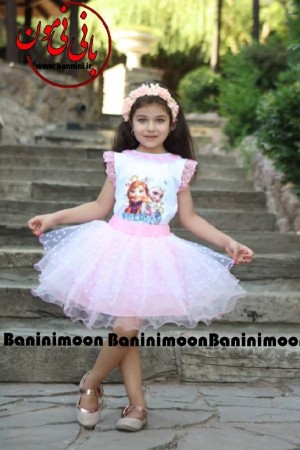 لباس السا فروزن صورتی