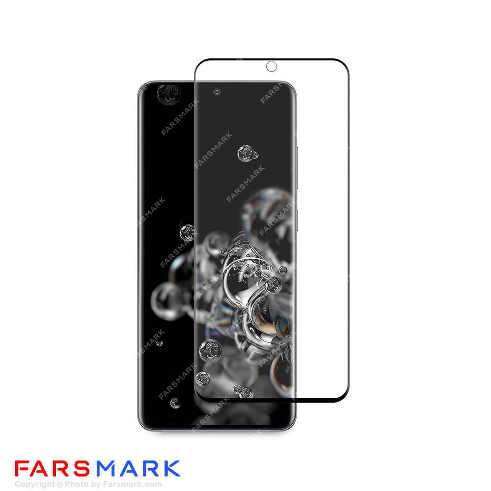 گلس فول چسب خمیده سامسونگ Samsung Galaxy S20 Ultra 5G شفاف